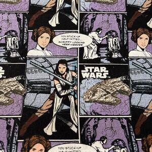 Star Wars Camelot Lucas Films Cotton Fabric - 2‎ 1/2 yd